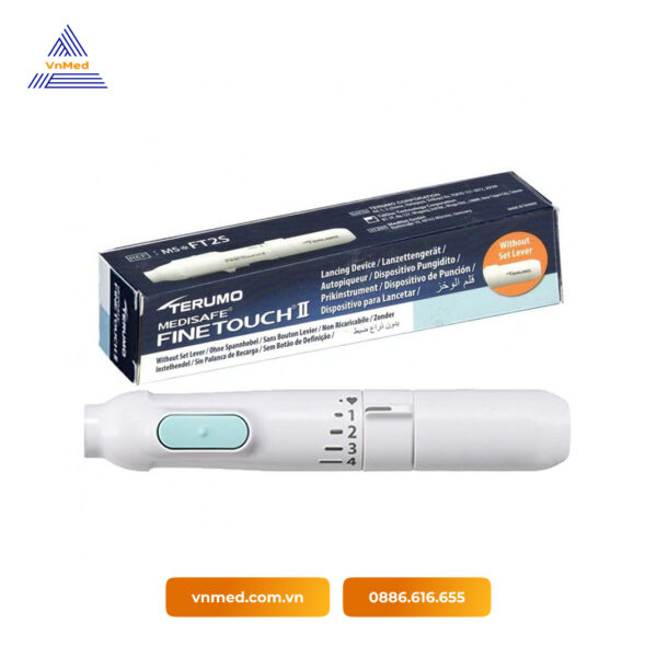 Bút bấm kim lấy mẫu máu đo đường huyết (Medisafe FineTouch II)